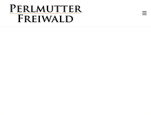 Tablet Screenshot of perlmutterfreiwald.com